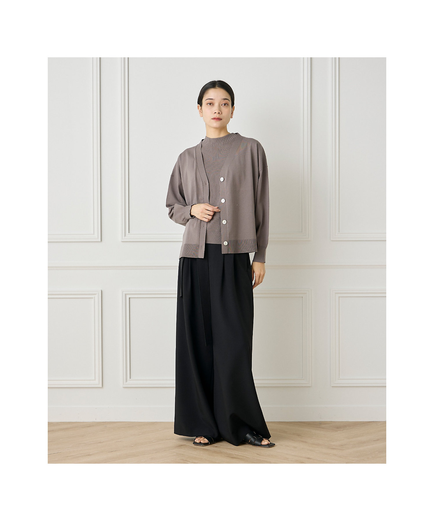 Vネックカーディガン(7152178022) | INED (Women Vネックカーディガン(7152178022) | INED (Women