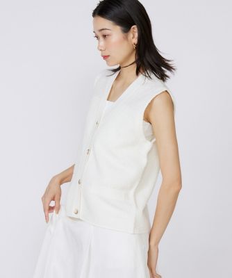 ＜INED (Women)＞Ｖネックニットジレ（７１５２１７８０３２）