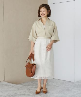 《三尋木奈保コラボ》辛口モードなワイドスリーブシャツ（７１５２１８２０３３）