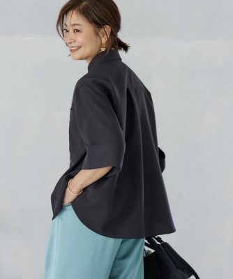 《三尋木奈保コラボ》辛口モードなワイドスリーブシャツ（７１５２１８２０３３）