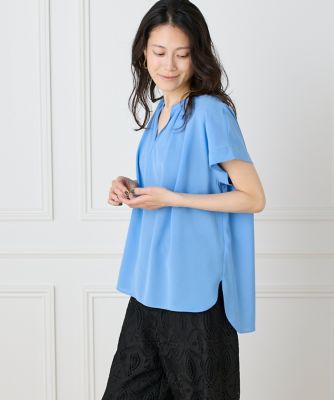 キーネックブラウス（７１５２１８２０３５）