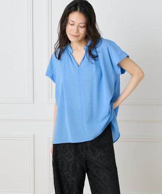 キーネックブラウス（７１５２１８２０３５）