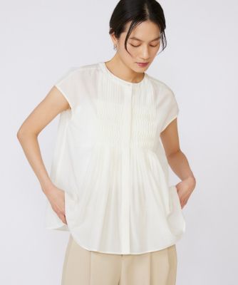 INED L (Women/大きいサイズ)/イネドＬ 《大きいサイズ》フロントピンタックブラウス（７１５２１８２８３７）