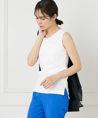 INED (Women)/イネド コットンリブタンクトップ《ＹＶＯＮ》（７１５２１９０１３１）