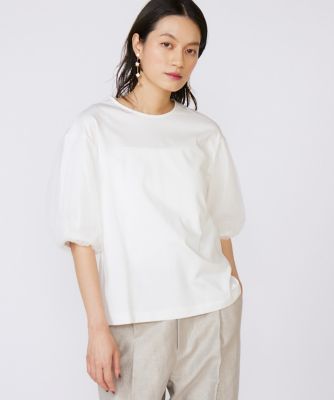 ＜INED L (Women/大きいサイズ)＞《大きいサイズ》袖チュールカットソー（７１５２１９０８２２）