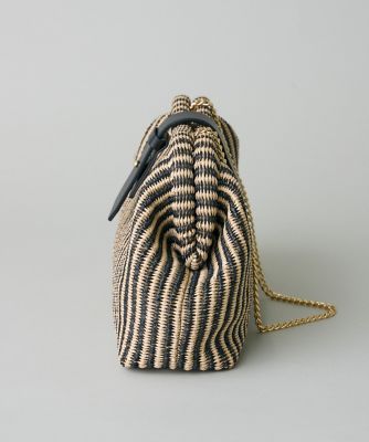 キャセリーニ　ラフィア　ハンドメイド　2way　クラッチバッグ　イエロー Casselini セール キャセリーニ Casselini ラフィア