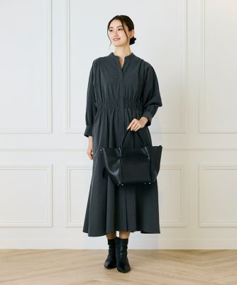 バンドカラーワンピース（7153121006） | INED (Women