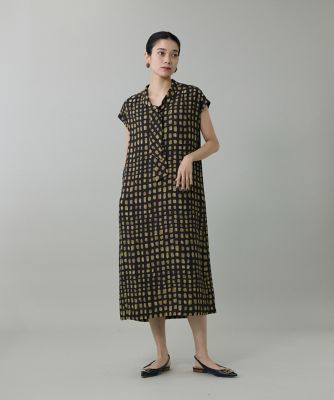 デフォルメチェックボウタイワンピース （7153121008