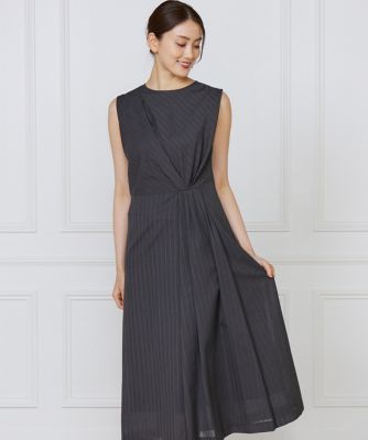 ＜INED L (Women/大きいサイズ)＞《大きいサイズ》ウエストタックワンピース（７１５３１２１８０４）