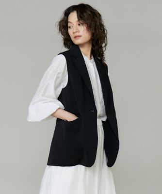 ＜INED L (Women/大きいサイズ)＞《大きいサイズ》テーラードジレ（７１５３１４１８０４）