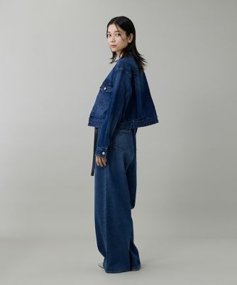 INED別注ノーカラーデニムジャケット《Healthy DENIM