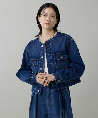 INED別注ノーカラーデニムジャケット《Healthy DENIM