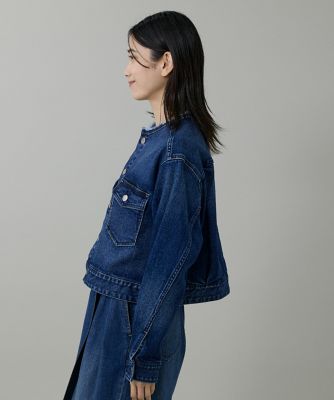 アンドレアポンピリオ 16SSノーカラーデニムジャケット44 アンドレアポンピリオ 16SSノーカラーデニムジャケット44 To b