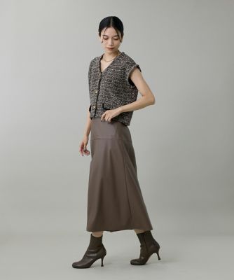 ebure ピアダブルフェイス トラペーズスカート item354124506501-1-2.jpg