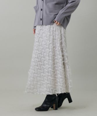 ＜INED L (Women/大きいサイズ)＞《大きいサイズ》ジャカードスカート（７１５３１５２８１０）