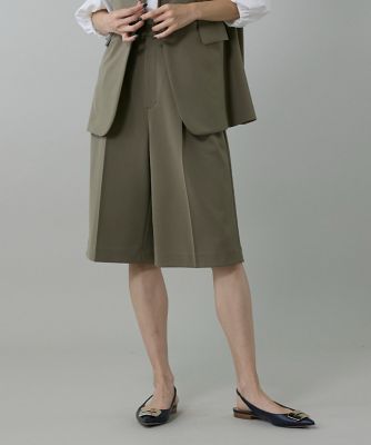 INED (Women)/イネド 大人ハーフパンツ(7153161004) 53カーキ ショートパンツ【三越伊勢丹/公式】