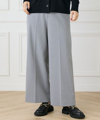＜INED L (Women/大きいサイズ)＞《大きいサイズ》セミワイドパンツ（７１５３１６１８１１）