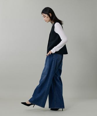 INED【上質】お盆大特価イネドミラノリブニットジレ26,000円がお得 ミラノリブニットジレ（7153179024） | INED (Women)/イネド