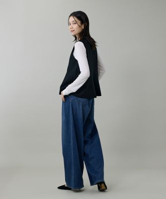 ミラノリブニットジレ（7153179024） | INED (Women)/イネド
