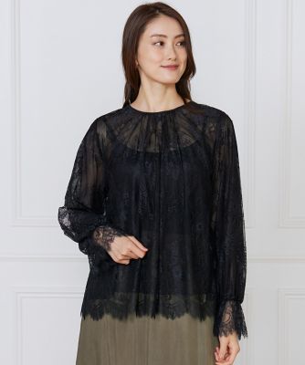 新品 3.7万 アンティパスト 洗える レース プルオーバーブラウス F 日本製 新品 3.7万 アンティパスト 洗える レース プルオーバーブラウス F