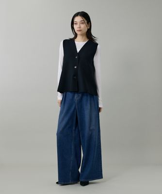 クルーネックテレコカットソー（7153190005） | INED (Women