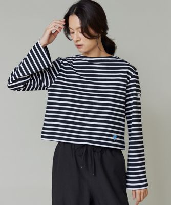 BFJ＿SHORT BOAT NECK ボートネックショート丈