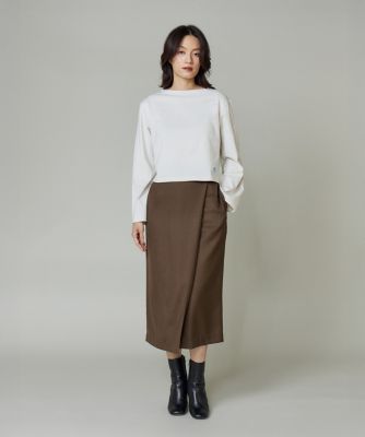BFJ＿SHORT BOAT NECK ボートネックショート丈