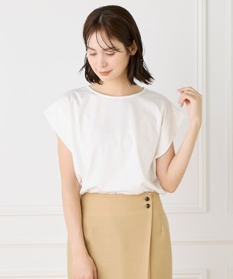 大きいサイズ》ショートスリーブコクーントップス