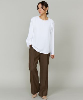 大きいサイズ》吸汗速乾ジョーゼットプルオーバー