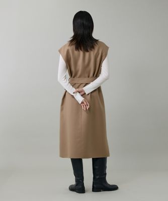 極美品✨定価7万　デパリエ　ダブルフェイスロングジレ　ウール　ブラック　38 ダブルフェイス2WAYロングジレ（7154111004） | INED