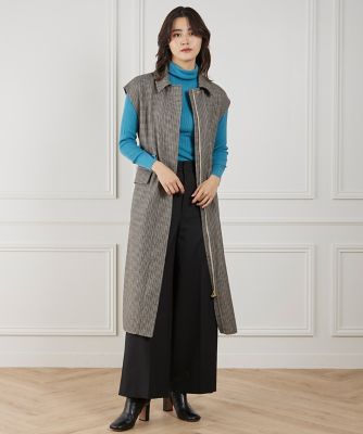 ＜INED (Women)＞ダブルフェイス２ＷＡＹロングジレ（７１５４１１１００４）