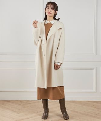 ＜INED (Women)＞スタンドカラーコート　（７１５４１１１００５）