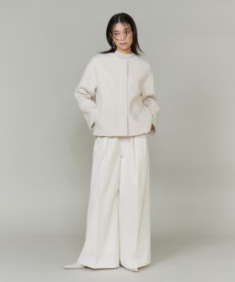 ノーカラーショートコート（7154112010） | INED (Women