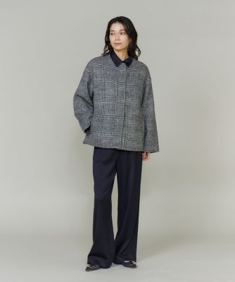 ノーカラーショートコート（7154112010） | INED (Women