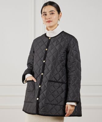 SUPERIOR CLOSET (Women)/スーペリアクローゼット 《Traditional Weatherwear》キルティングコート ARKLEY A-LINE MIDDLE(7154115601) 10クロ コート・ジャケット【三越伊勢丹/公式】