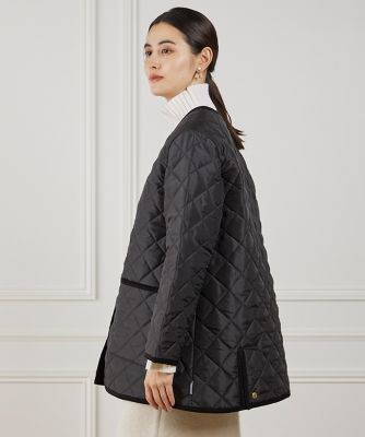 A&S シルク　キルトライナージャケット　黒 11004715411560110001