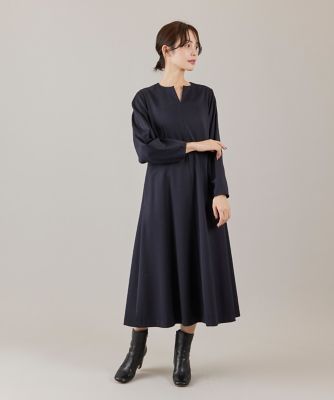 大きいサイズ》キーネックワンピース （7154121810） | INED