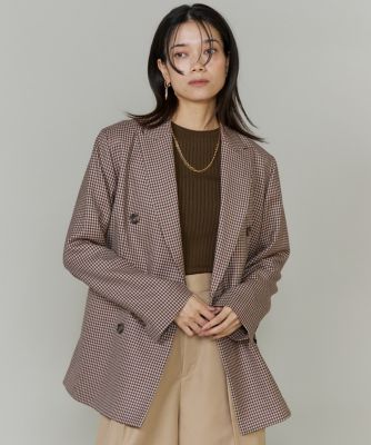 Plage sucker ジャケット　アイボリー ダブルブレストジャケット Plage sucker ジャケット アイボリー ダブルブレストジャケット