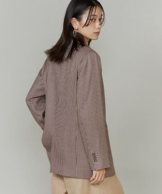 大きいサイズ》ダブルブレストジャケット《三尋木奈保コラボ