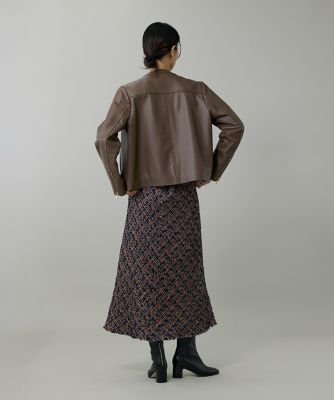 美品 INED 定価8.3万 現行 ラムレザー ジャケット ジップアップブルゾン 美品 INED 定価8.3万 現行 ラムレザー ジャケット ジップアップブルゾン