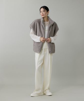 フェイクファーベスト（7154144007） | INED (Women)/イネド