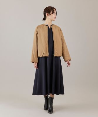 ASTRAET中綿ノーカラーブルゾン ノーカラー中綿ブルゾン《LIMONTA EAST