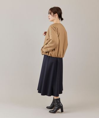 ノーカラー中綿ブルゾン《LIMONTA EAST