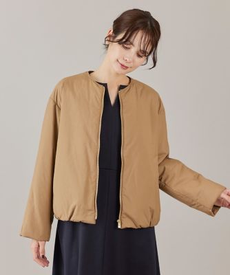 ノーカラー中綿ブルゾン《LIMONTA EAST