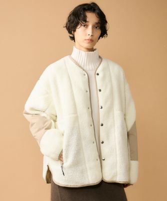 ＜SUPERIOR CLOSET (Women)＞《Ｃａｐｅ　ＨＥＩＧＨＴＳ×ＴＡＩＯＮ》　リバーシブルボアジャケット（７１５４１４４６０１）