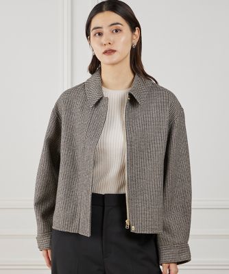 ＜INED L (Women/大きいサイズ)＞《大きいサイズ》ダブルフェイスブルゾン（７１５４１４４８０６）