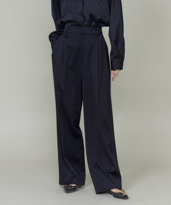【SALE】INED (Women)/イネド ツータックセミワイドパンツ 60ネービーブルー パンツ・ズボン【三越伊勢丹/公式】