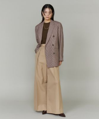 大きいサイズ》《三尋木奈保コラボ》大人ワイドチノパンツ