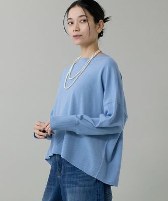 クルーネックプルオーバーニット（7154170001） | INED