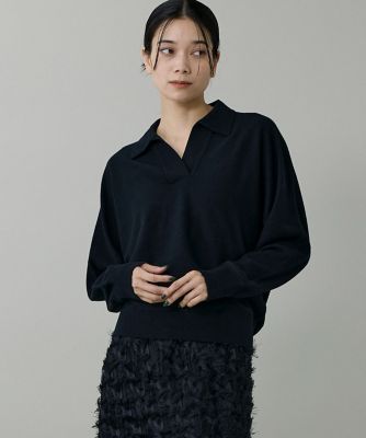 ＜INED (Women)＞ポロ衿ドルマンニット　（７１５４１７０００２）